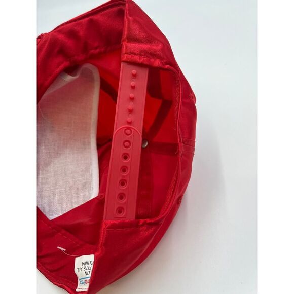 Vintage Red Atlantic City Red Snapback hat cap 80s 90s Y2K - Picture 3 of 6